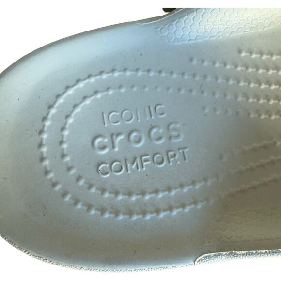 NWOT Crocs Classic Croslite Slip On Platform Flip Flop White Women's Size 9 - Picture 8 of 11